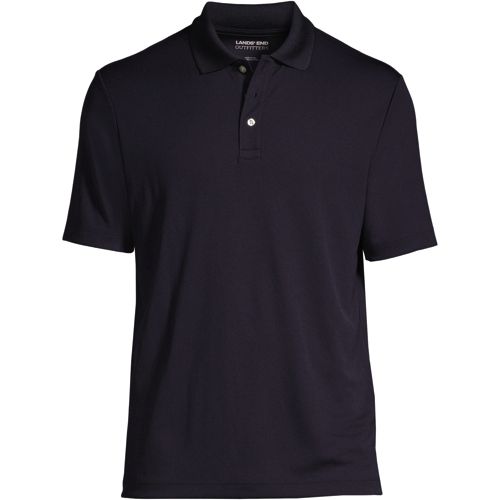 Men's Custom Embroidered Logo Short Sleeve Solid Active Polo Shirt