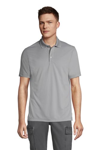 Download Men S Short Sleeve Solid Active Polo Shirt Lands End