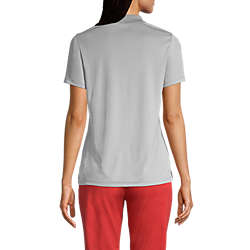 Women's Short Sleeve Solid Active Polo, Back