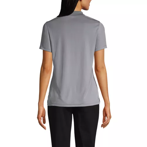 School Uniform Women's Short Sleeve Solid Active Polo, Back