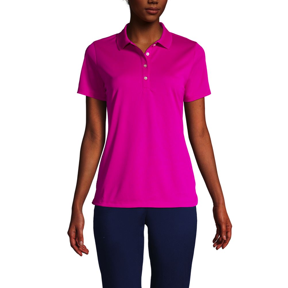 Women's Short Sleeve Solid Active Polo