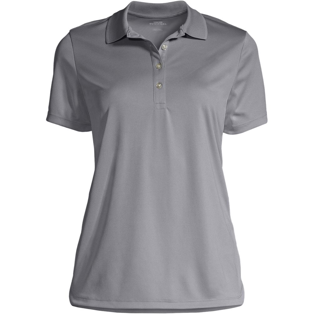 Women's Short Sleeve Solid Active Polo | Lands' End