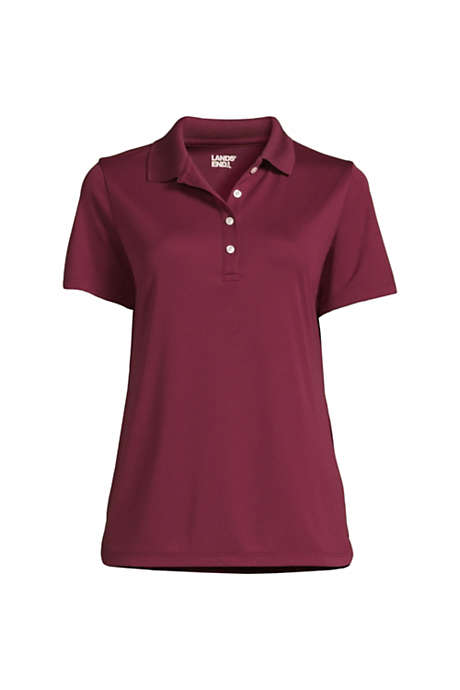 Women's Custom Embroidered Logo Short Sleeve Solid Active Polo Shirt