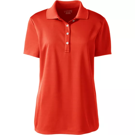 Women's Short Sleeve Solid Active Polo - primary