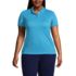 Women's Plus Size Short Sleeve Solid Active Polo, Front