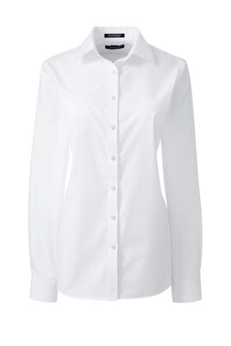 plus size white button down