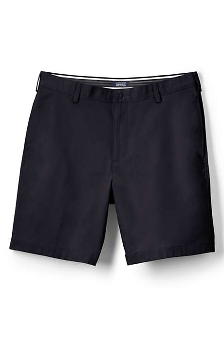 Men's Traditional Plain Front 9 Inch Chino Shorts