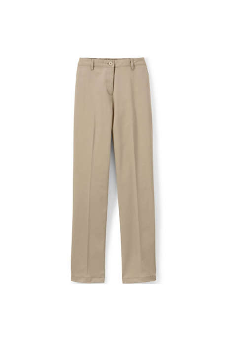 Women's Straight Fit Plain Front Straight Leg 7-Day Chino Pants