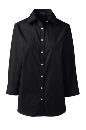 womens black dress shirt