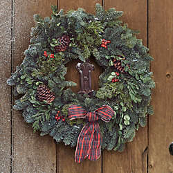 Teufel 22" Fresh Traditional Christmas Wreath, Top