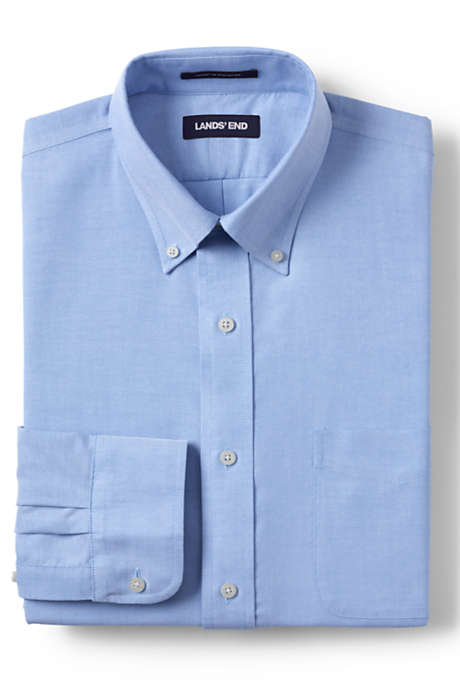 Men's Slim Fit Solid No Iron Supima Oxford Dress Shirt
