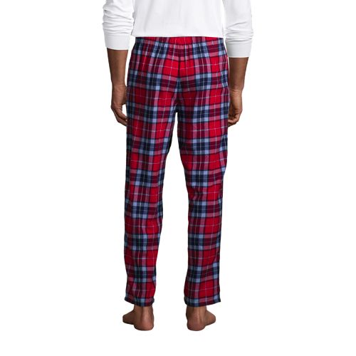 2-Pack Men's Nautica Sleepwear Sueded Fleece Pajamas Pants Blue F Plaid L