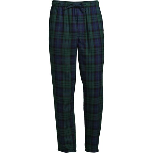 Cotton Plaid Pajama Pants