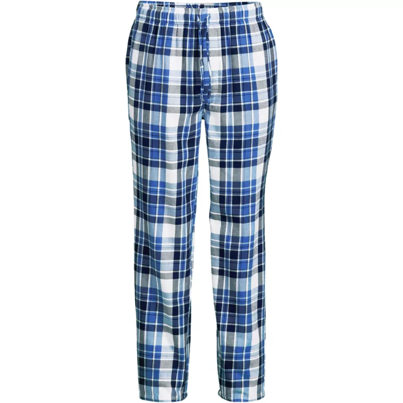 Men's Big Flannel Pajama Pants, Front
