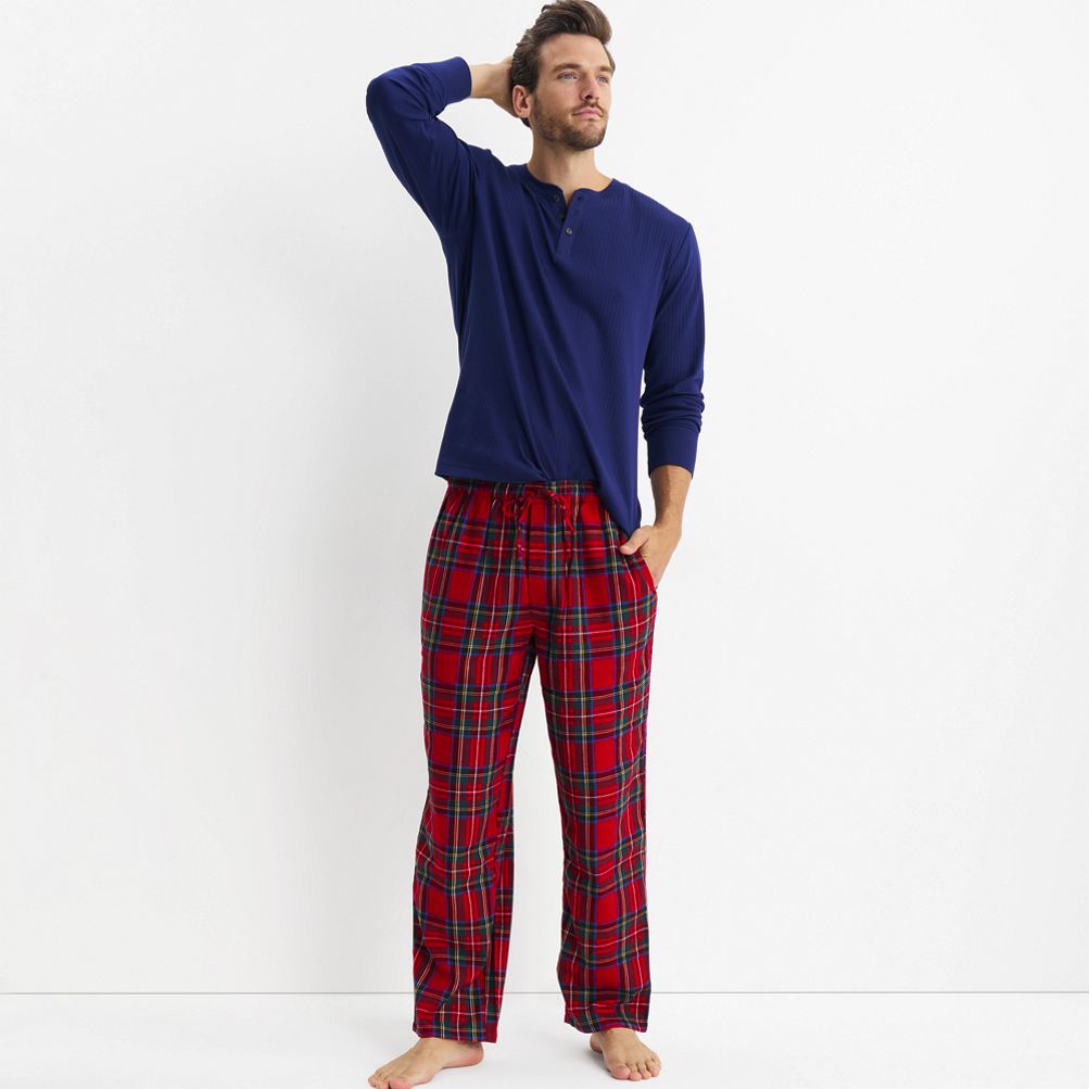 Lands end flannel joggers hot sale