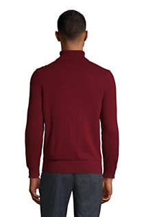 Men's Fine Gauge Cashmere Turtleneck Sweater, Back