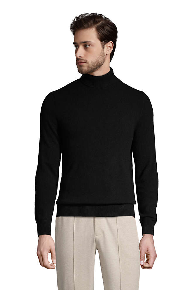 Men's Fine Gauge Cashmere Turtleneck Sweater, Front