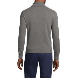 Men's Fine Gauge Cashmere Turtleneck Sweater, Back