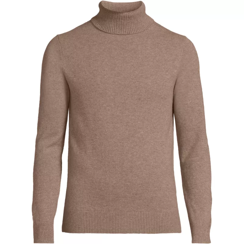 Men's Fine Gauge Cashmere Turtleneck Sweater, Front