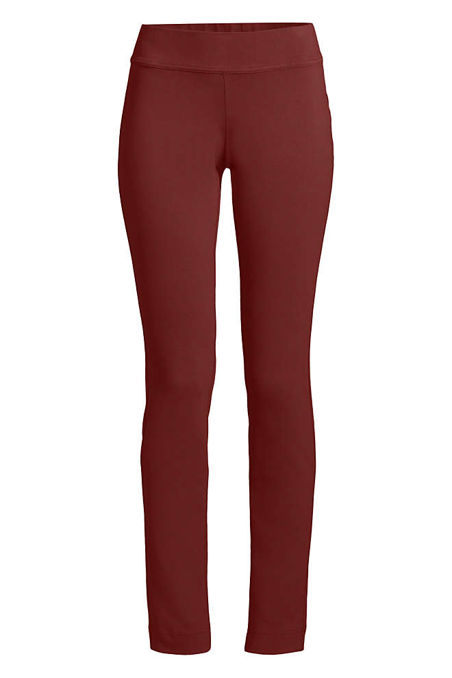 Lands' End Women's Starfish Mid Rise Slim Leg Elastic Waist Pull On Pants Lands' End Women's Starfish Mid Rise Slim Leg Elastic Waist Pull On Pants