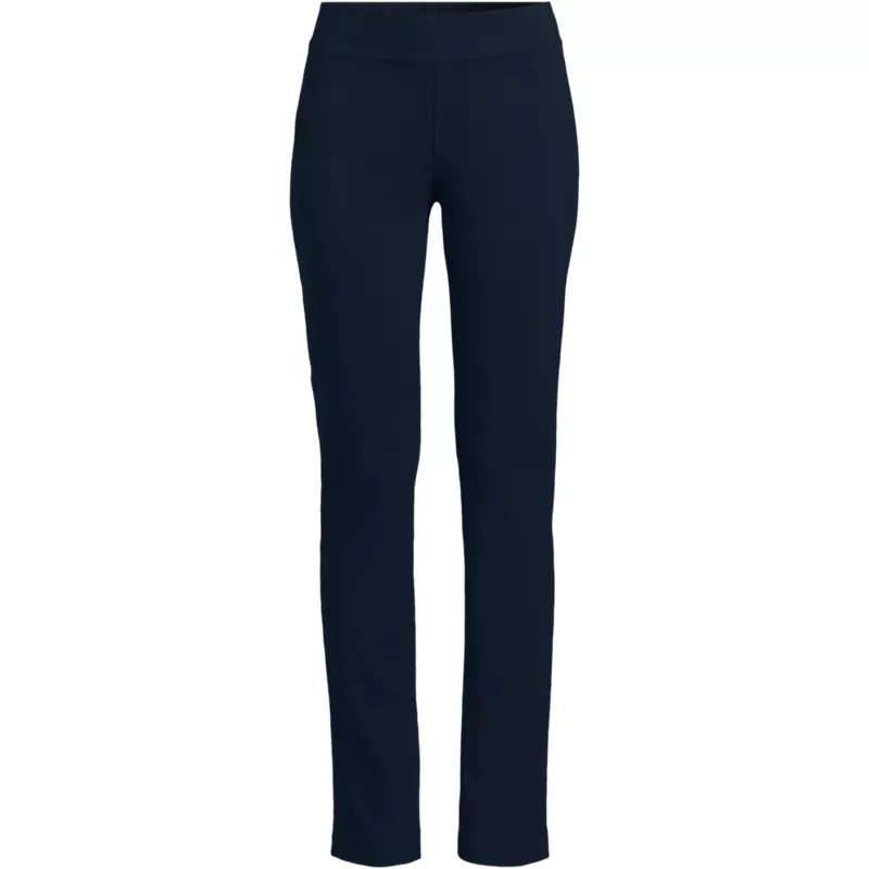 Women's Plus Size Starfish Mid Rise Slim Leg Pants, Front