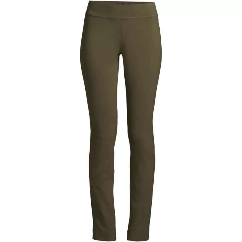 Women's Plus Size Starfish Mid Rise Slim Leg Pants, Front