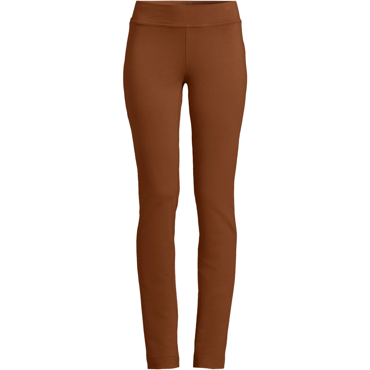 Women's Tall Starfish Mid Rise Slim Leg Pants — Rich Ginger Brown by Lands' End