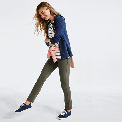 Lands' End Women's Starfish Mid Rise Knit Leggings : : Clothing,  Shoes & Accessories