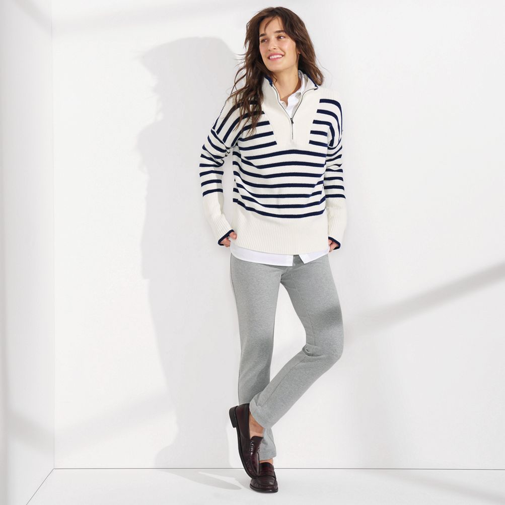 Women With Control Regular Cotton Jersey Pull On Slim Pants 