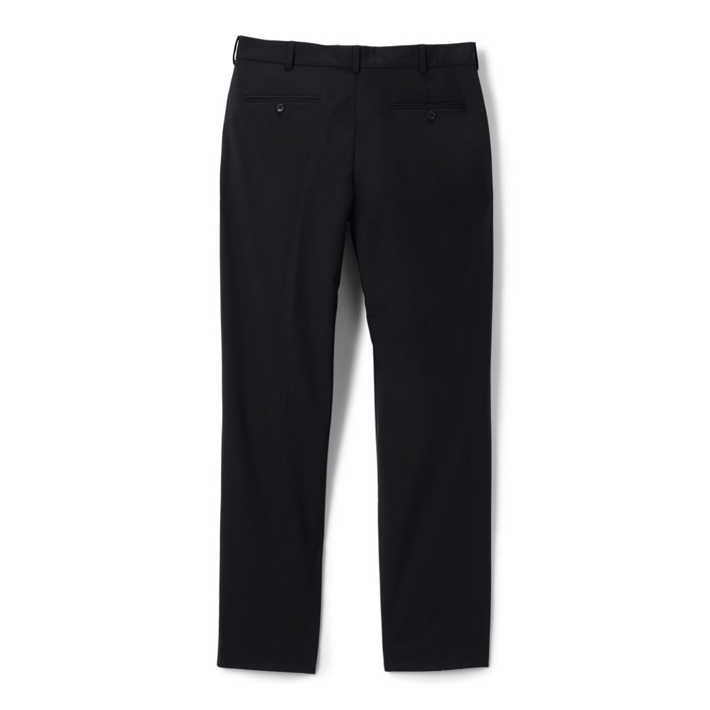 Men's Tall Washable Wool Plain Trousers