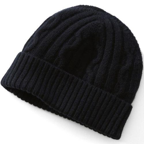 Men's Cashmere/Wool Cable Knit Hat