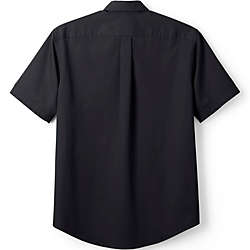 Men's Short Sleeve Straight Collar Work Shirt, Back