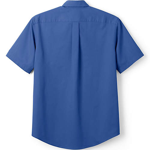 Men's Big and Tall Short Sleeve Straight Collar Work Shirt - Secondary