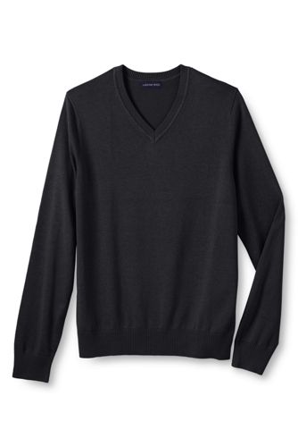 mens cotton v neck sweaters