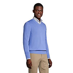 Men's Cotton Modal V-neck Sweater, alternative image