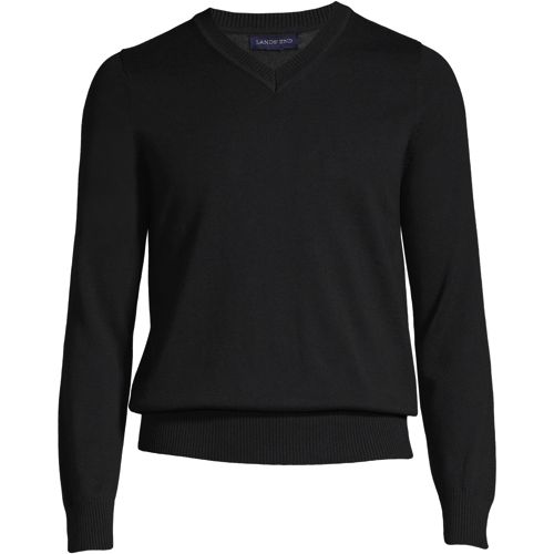 Men's Cotton Modal Long Sleeve V-neck Sweater