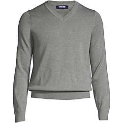 School Uniform Men's Cotton Modal V-neck Sweater, Front