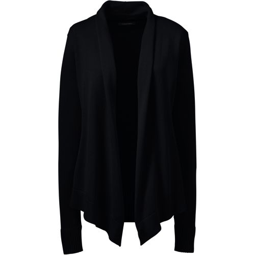 Women's Cotton Modal Open Drape Cardigan Sweater