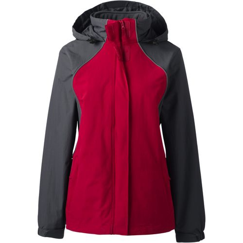 Lands end women's hooded hotsell squall jacket