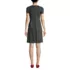 Women's Short Sleeve Ponte Dress Top of Knee, Back