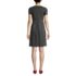Women's Short Sleeve Ponte Dress Top of Knee, Back