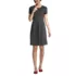 Women's Short Sleeve Ponte Dress Top of Knee, Front