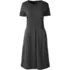 Women's Short Sleeve Ponte Dress Top of Knee, Front
