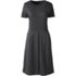 Women's Short Sleeve Ponte Dress Top of Knee, Front
