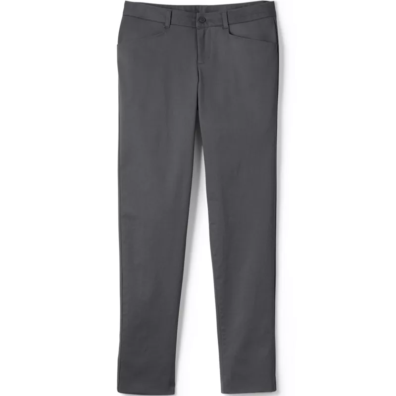 School Uniform Women's Slim Fit Stretch Chino Pants, Front