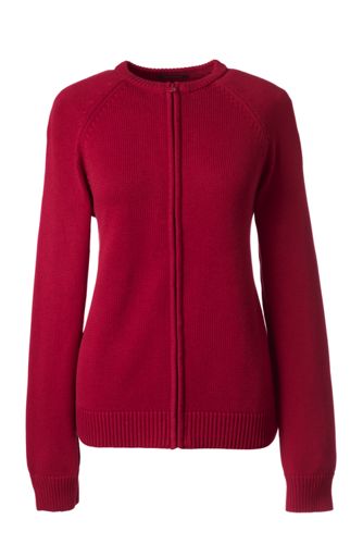 womens zip front cardigan