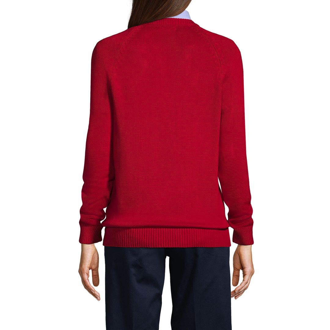 School Uniform Girls Cotton Modal Zip Front Cardigan Sweater