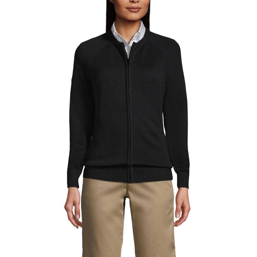 Zip front outlet cardigan sweater women's