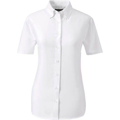 Women's Short Sleeve Oxford Dress Shirt - Secondary