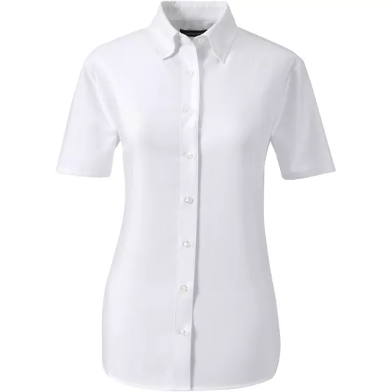 Women's Short Sleeve Oxford Dress Shirt - primary